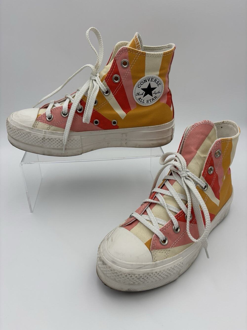 Converse Chuck Taylor All Star Lift Platform Summer Spirit Sneakers Size 7.5